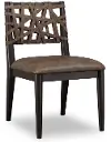 Koko Minx Brown Woven Back Dining Chair