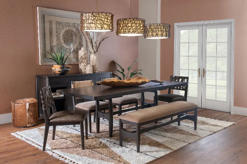 Koko Minx Brown 6-Piece Dining Set