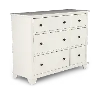 Portland Snow White 6-Drawer Dresser