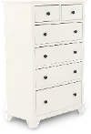 Portland Snow White 6-Drawer Chest