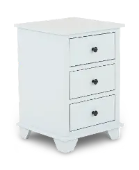 Portland Bayside Blue 3-Drawer Nightstand