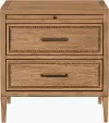 BOHR005-362418 Hermosa Wood Nightstand