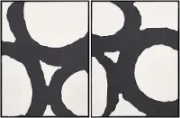 CIRC001-SET Circulos 32  Minimalist Modern Art