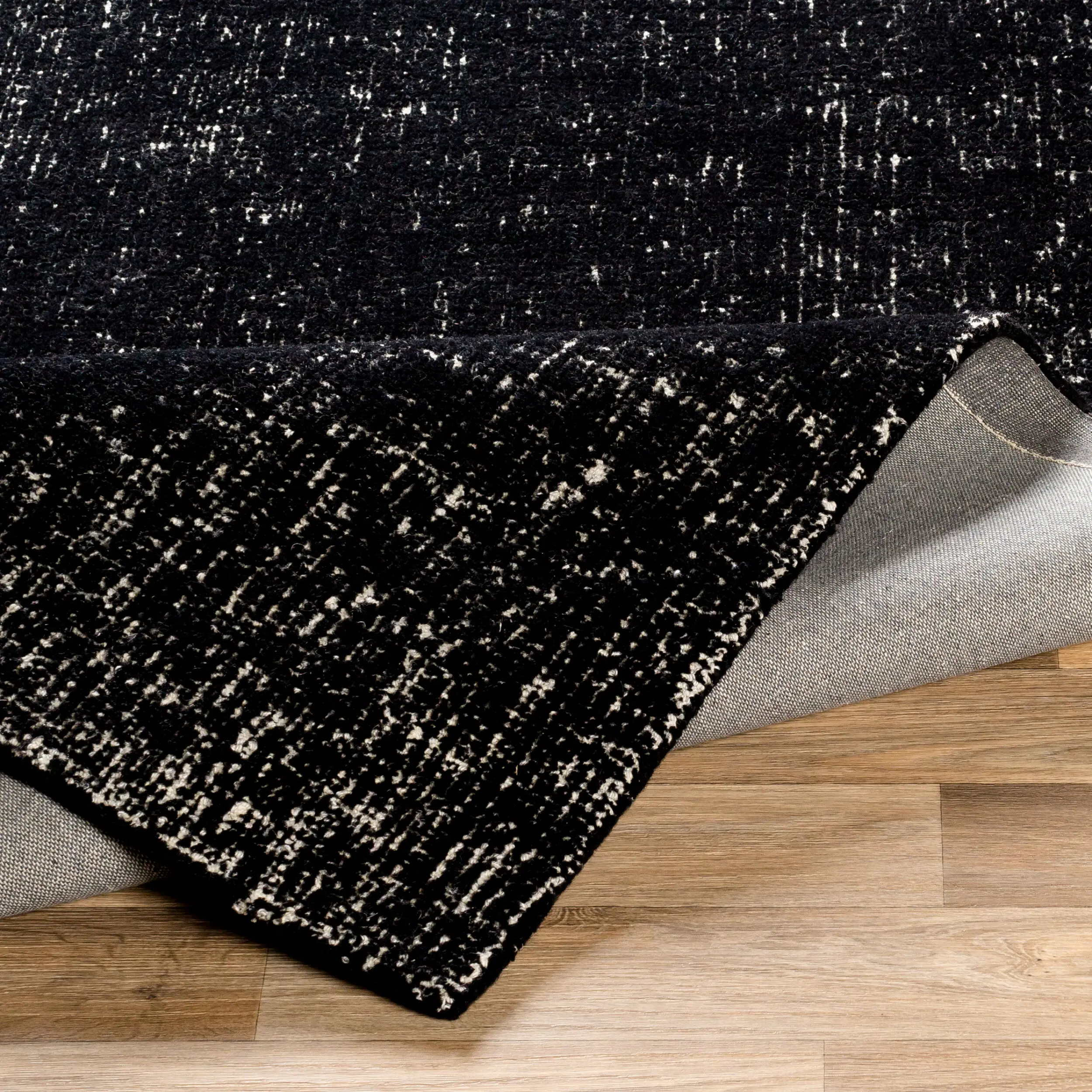 MSN2303-576 Messina 5 x 8 Black and White Area Rug-7