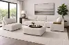 Monza Oyster White Ottoman