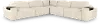 Monza Oyster White 5‑Piece Modular Sectional