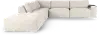 Monza Dove Gray 5-Piece Sectional with Ottoman