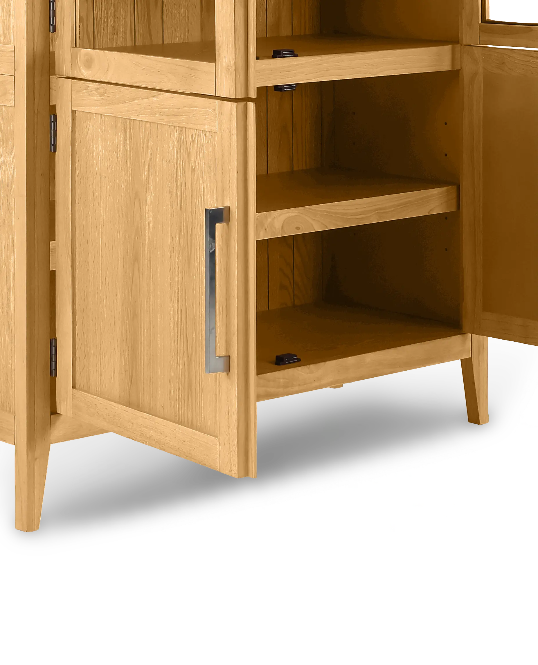 Flynn Blonde Oak Arched Cabinet-11