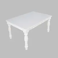 Westport White Rectangle Extendable Dining Table