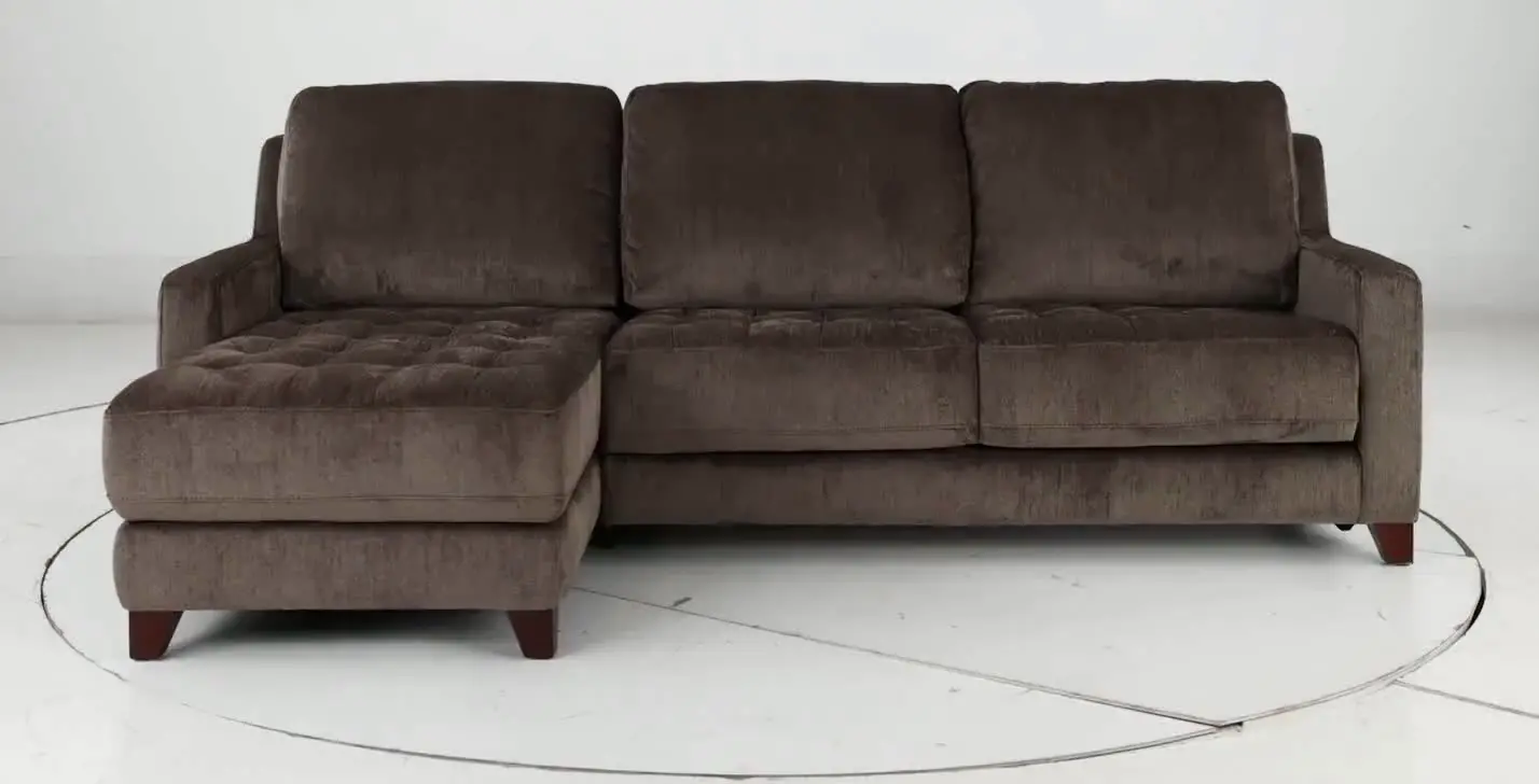 Salerno Teddy Bear Otter Sofa Sleeper with Left-Arm Facing Storage Chaise-11