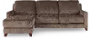 Salerno Teddy Bear Otter Sofa Sleeper with Left-Arm Facing Storage Chaise