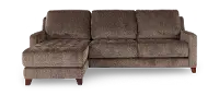 Salerno Teddy Bear Otter Sofa Sleeper with Left-Arm Facing Storage Chaise