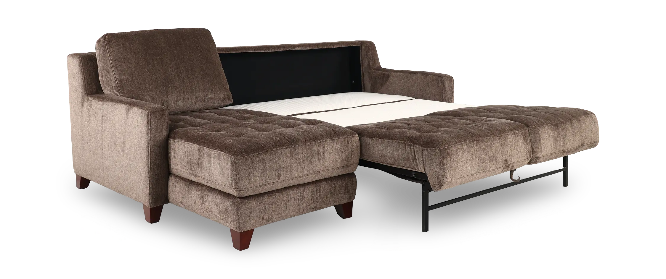Salerno Teddy Bear Otter Sofa Sleeper with Left-Arm Facing Storage Chaise-6