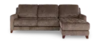 Salerno Teddy Bear Otter Sofa Sleeper with Right-Arm Facing Storage Chaise