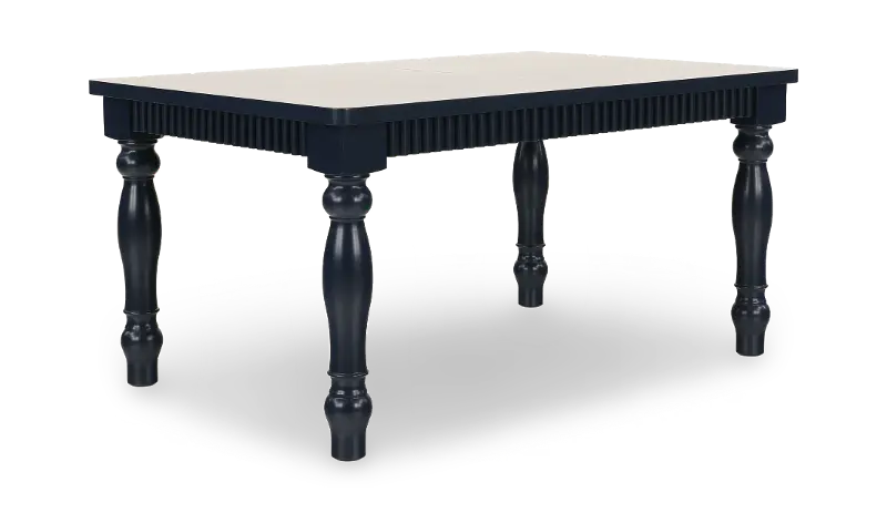 Westport Navy Blue Rectangle Extendable Dining Table
