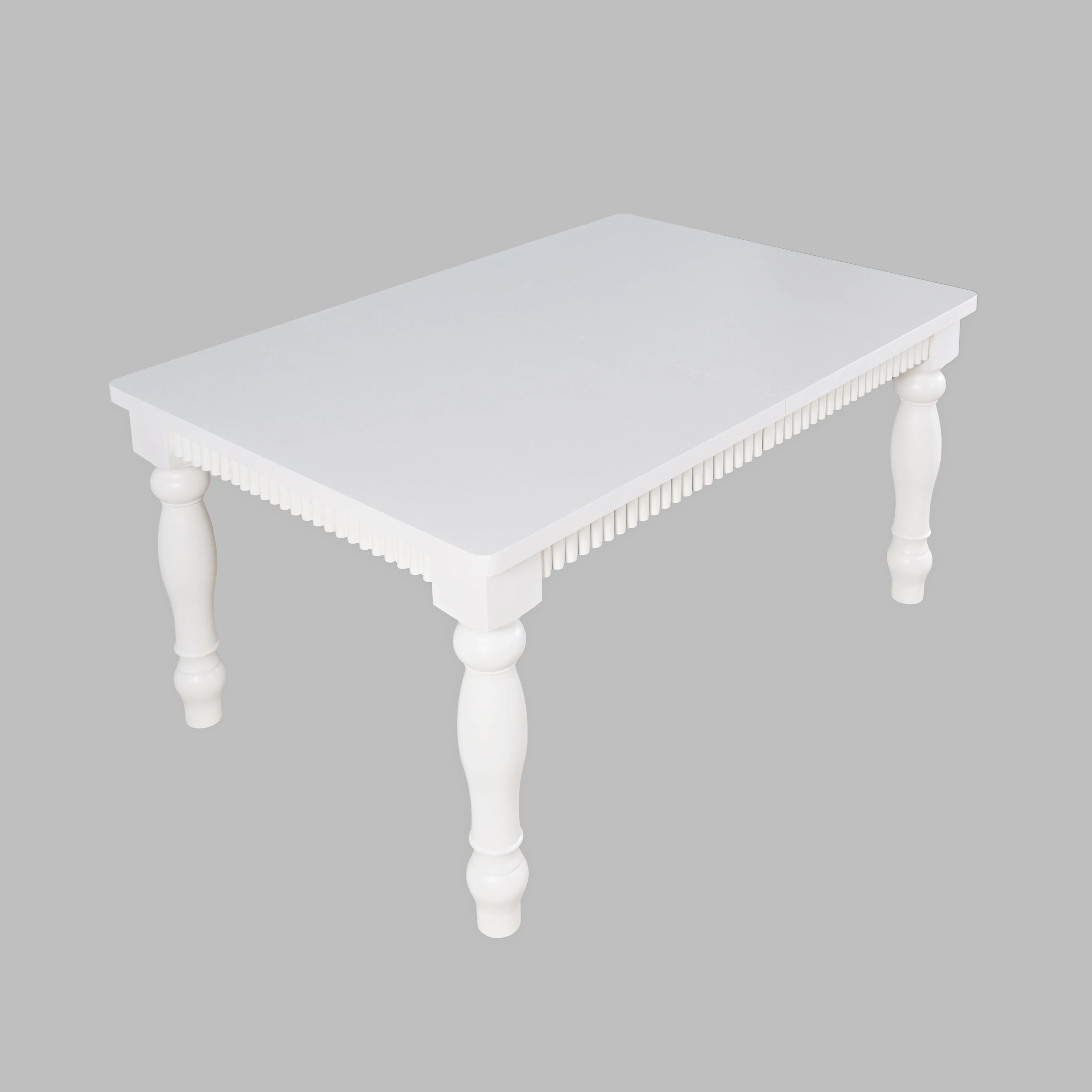 Westport White Rectangle 5‑Piece Dining Set with Extendable Table-3