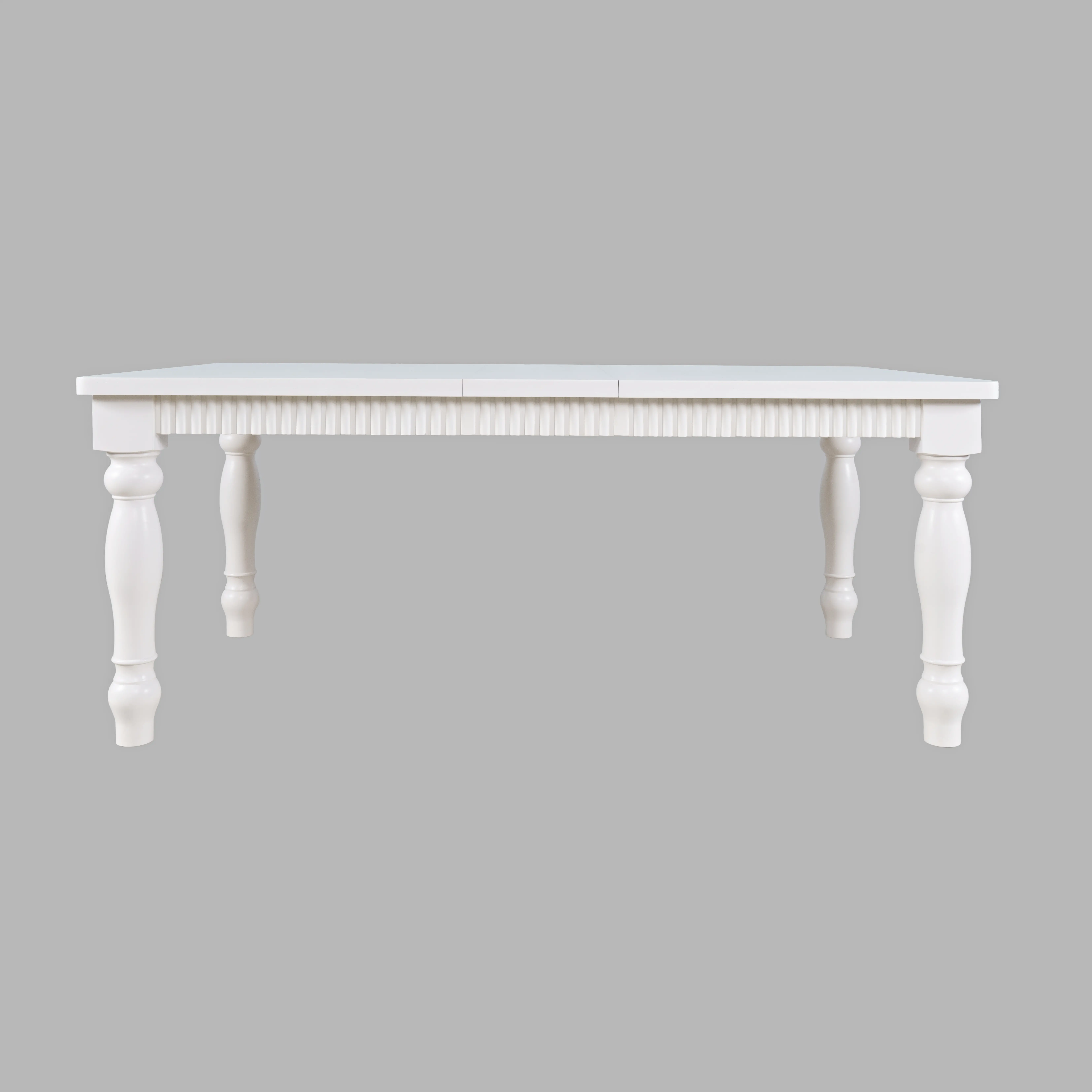 Westport White Rectangle 5‑Piece Dining Set with Extendable Table-4