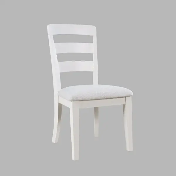 Westport White Round 5-Piece Dining Set with Extendable Table-9