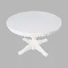Westport White Round Extendable Table