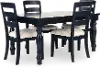 Westport Navy Blue Rectangular 5-Piece Dining Set with Extendable Table