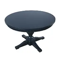 Westport Navy Blue Round Extendable Dining Table