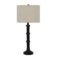 30.75  Metal Black Table Lamp
