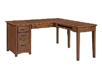 Addison Cherry Oak L-Shaped Desk