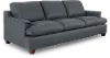 Saxton Sky Blue Leather Sofa