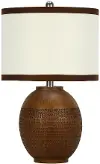23  Red Clay Cast Table Lamp