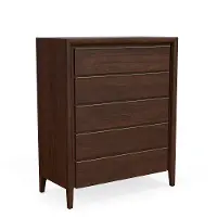 Brenner Smoked Walnut 5-Drawer Chest