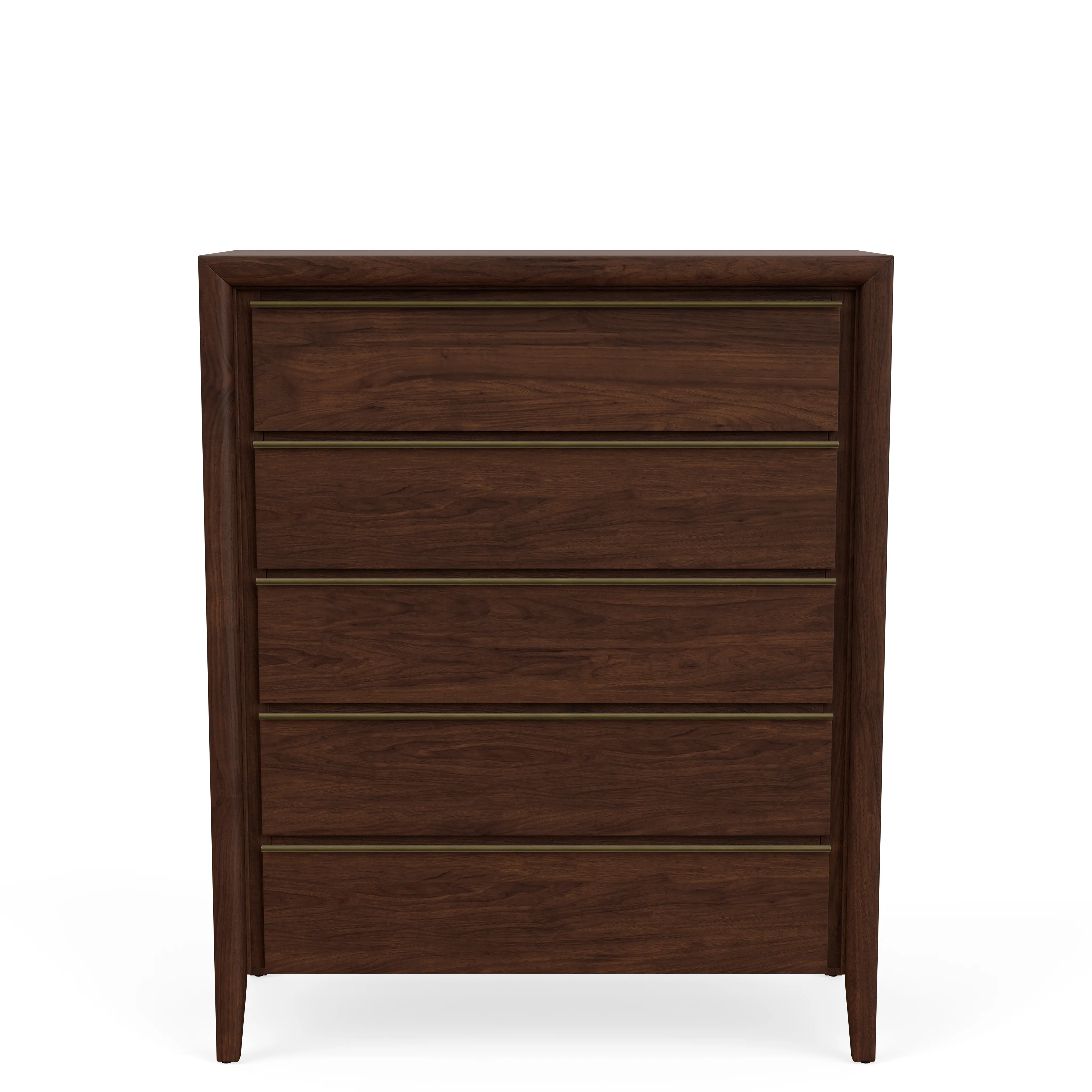 Brenner Smoked Walnut 5-Drawer Chest-2