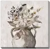 Fall Arring Gray and Taupe Canvas Art