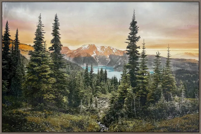 Alpine Silence Art Floating Frame