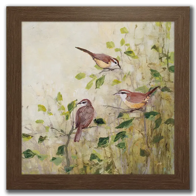 Song of Spring Art Green and Brown
