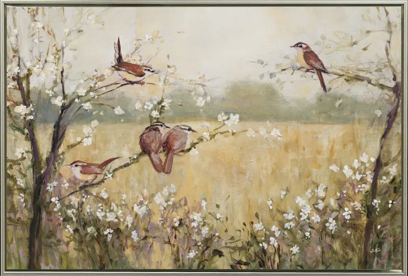 Spring Gathering Champ Canvas Art