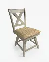 North Hills Sand and Gray Swivel Dining Chair