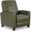 Salerno Moss Green Leather Recliner