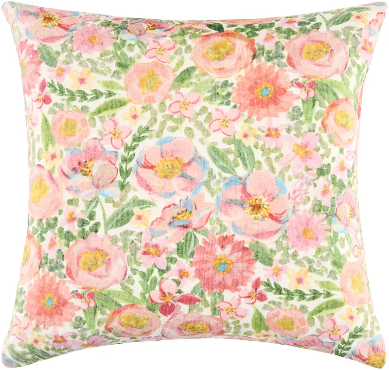 Multicolor Peach Toss Pillow