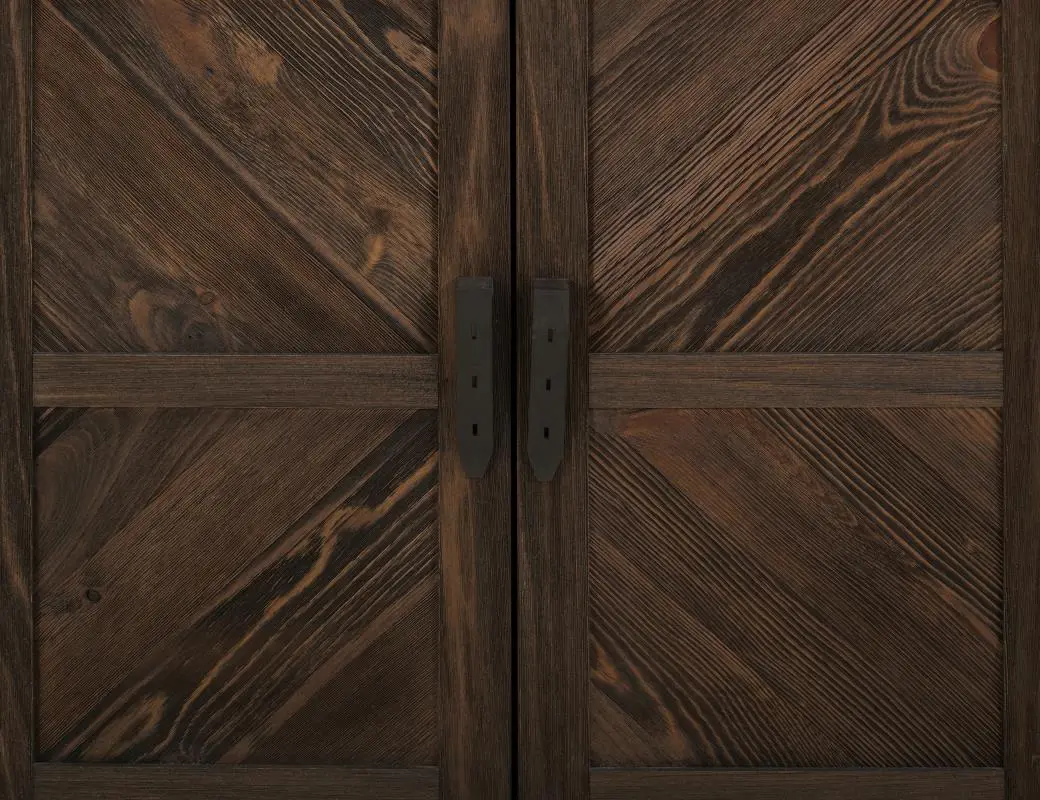 Dutton Distressed Brown Home Bar-13