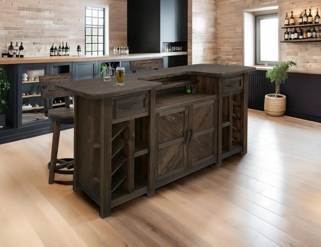 Dutton Distressed Brown Home Bar-2