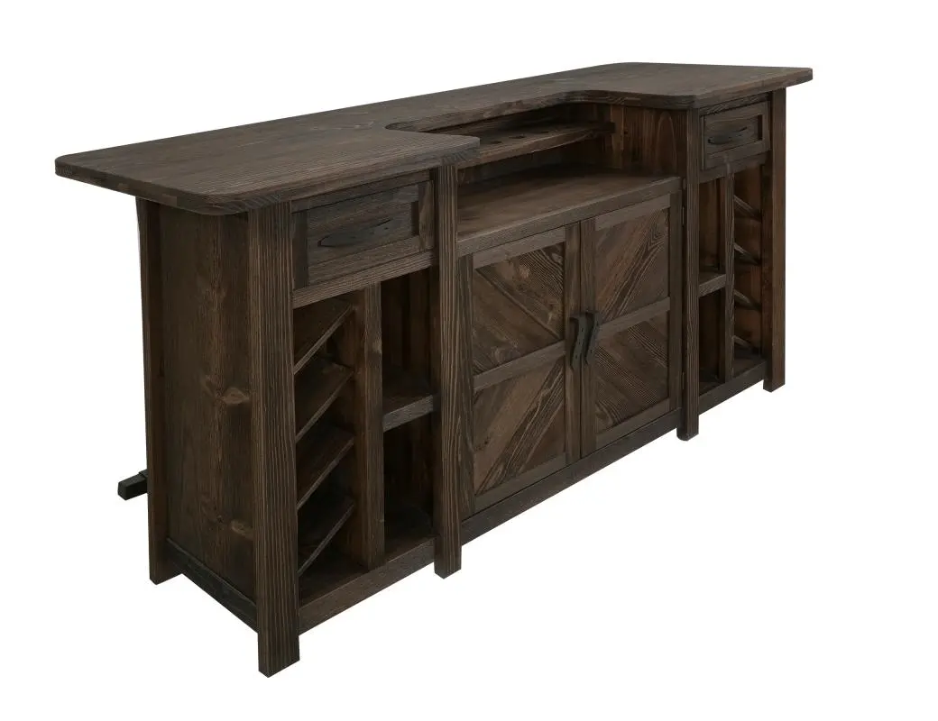 Dutton Distressed Brown Home Bar-4