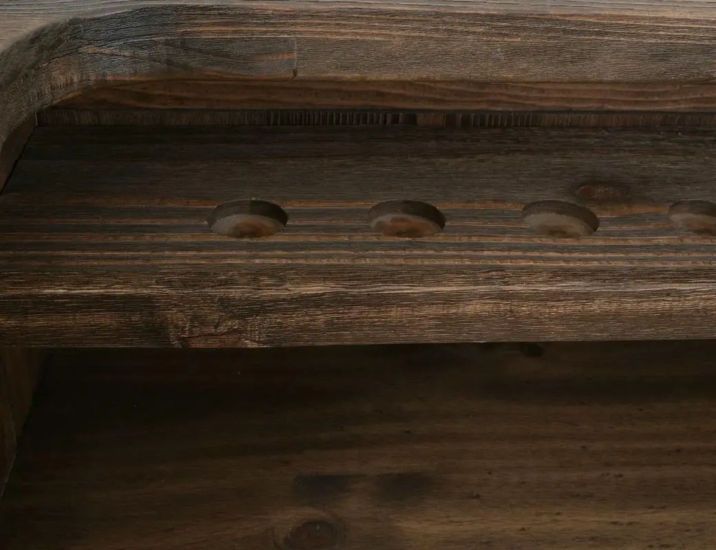 Dutton Distressed Brown Home Bar-8