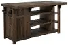Dutton Distressed Brown Kitchen Island