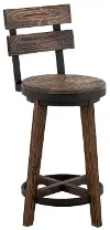 Dutton Distressed Brown 24  Bar Stool
