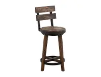 Dutton Distressed Brown 24  Bar Stool