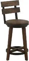 Dutton Distressed Brown 30  Bar Stool