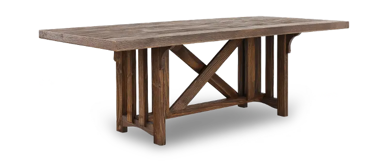 Dutton Distressed Brown Dining Table