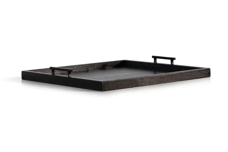 Urban Bronze and Black Tray Table