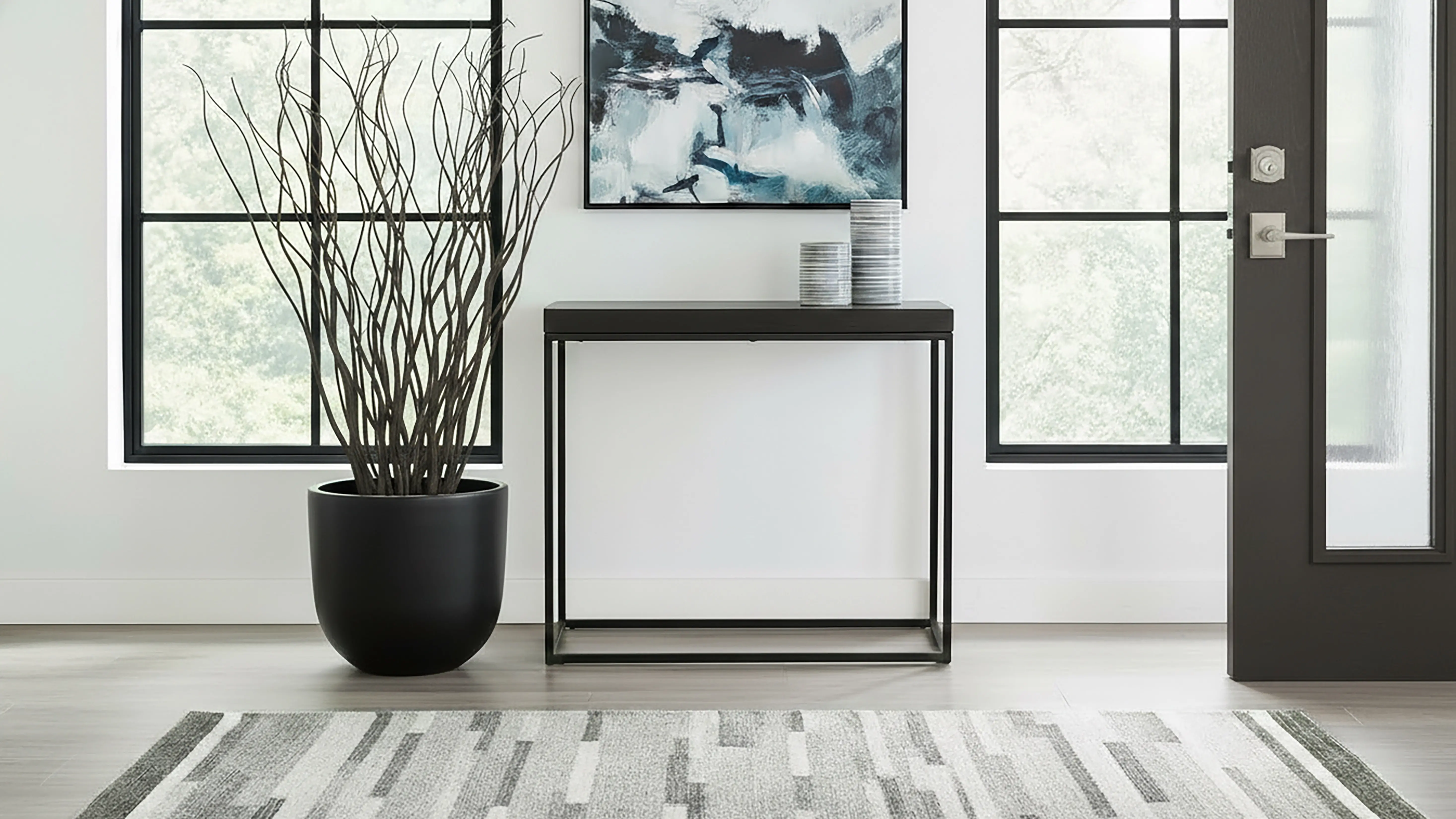 Small Jax Black Console Table-2