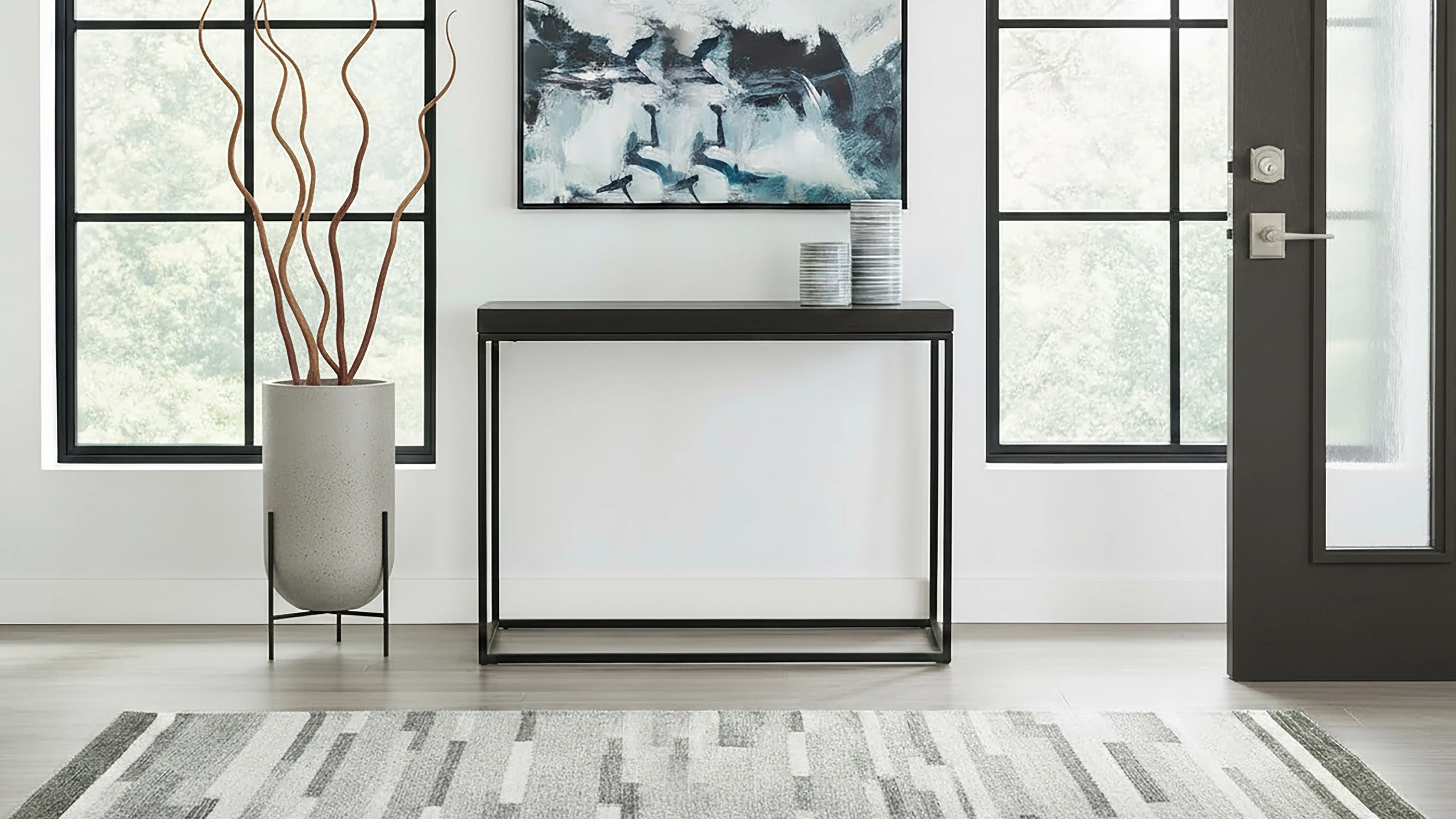 Medium Jax Black Console Table-2
